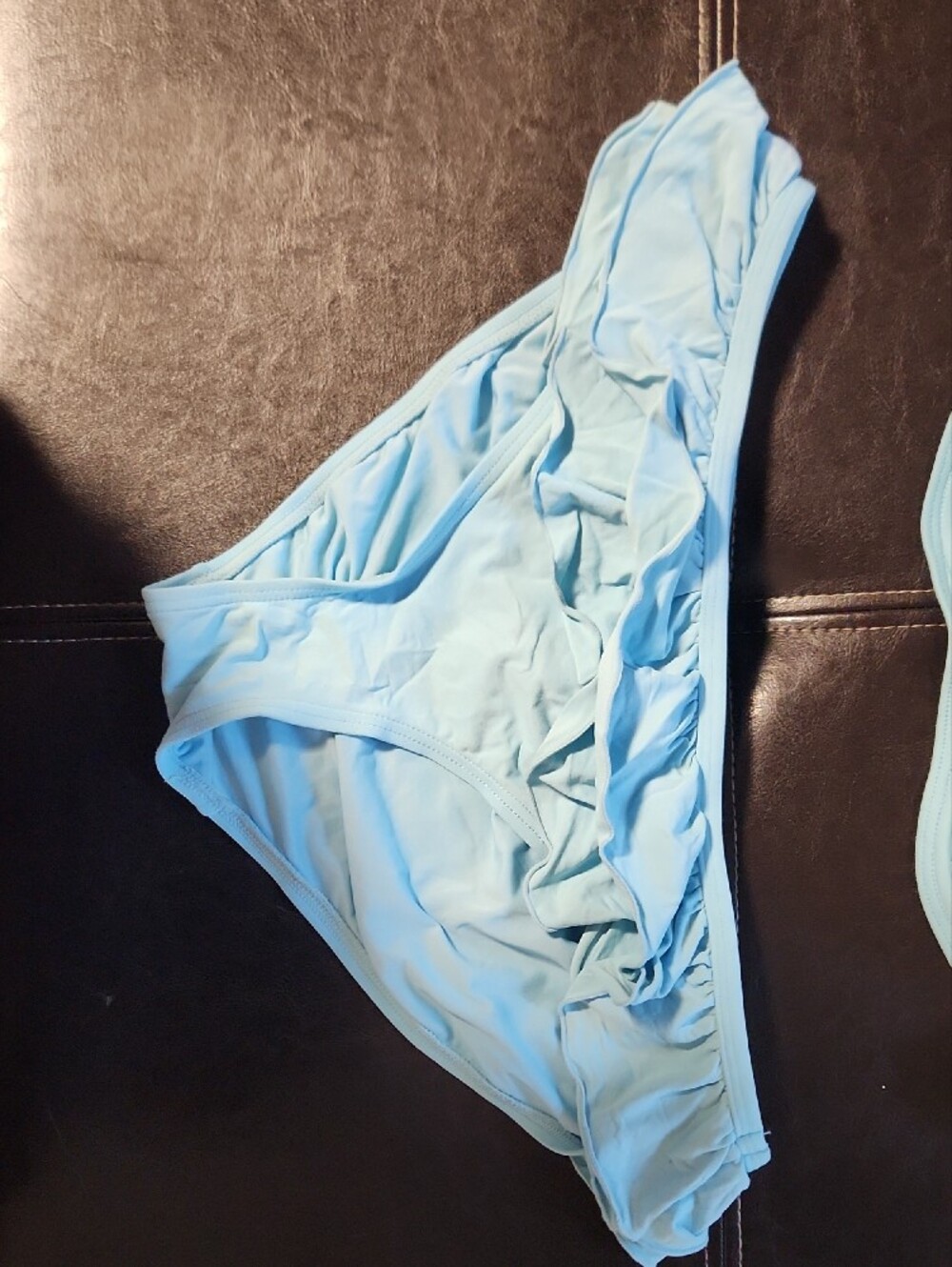 Coco Rave Light Blue Ruffle Two-Piece Girls' Bikini - Picture 3 of 9